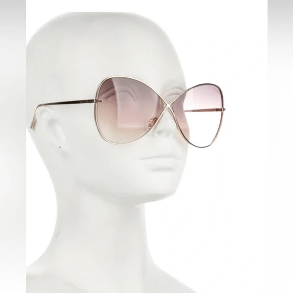 Tom Ford Sunglasses!!! Chic Gold Aviator Sunglasses - Picture 4 of 7